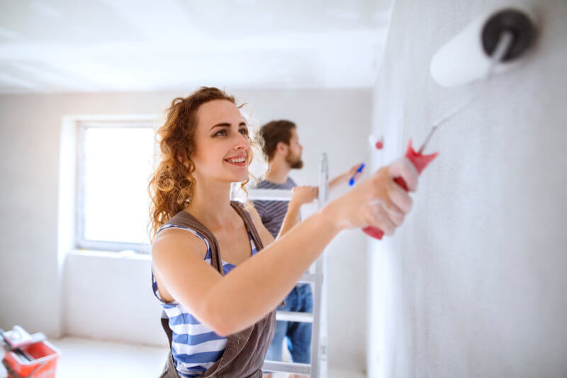 A top tip for upgrading your home is to give your place a fresh new paint job.