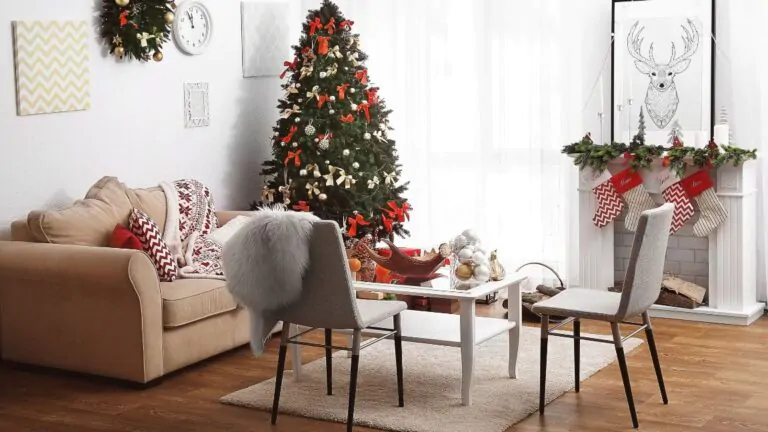 One of the top home staging holiday tips is to be strategic with your Christmas tree placement.