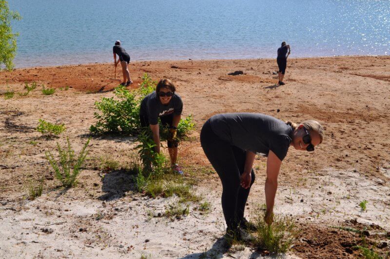 During this service day, we clean up the YMCA campsite at Lake Lanier in preparation for the 1,600 kids expected to attend camp at Eagle Point this summer.