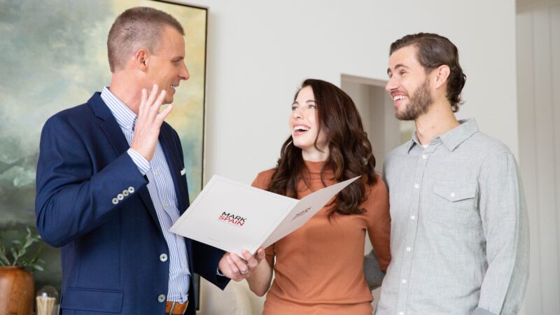 Mark Spain working with first-time home buyer couple!